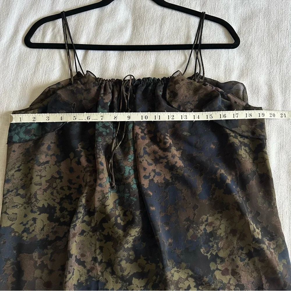 Express Top Womens Large Sheer Chiffon Ruffle Sleeveless Tank Whimsigoth - Picture 4 of 10